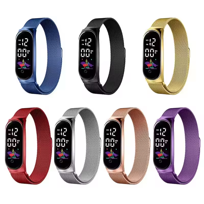 Fashion Sports Watch Waterproof Luminous Kids Digital Watch Touch Screen Electronic LED Watch