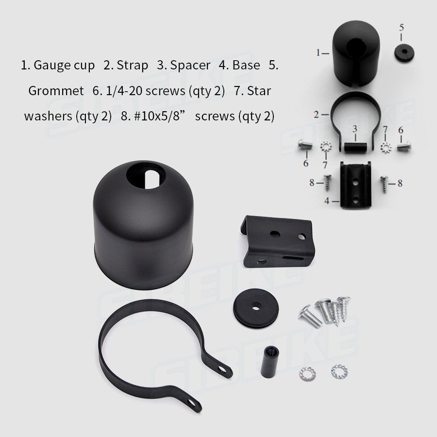 Universal Single Gauge Holder Cup Car Mount Holder Gauge Plastic Pod Auto Car Meter Pods Dash Pod Mount Bracket