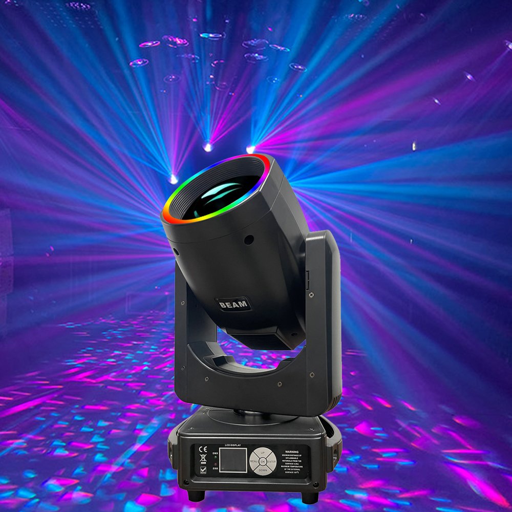 Powerful 295 Beam RGB LED Moving Head Stage Light IP20 for Wedding Parties Disco DJ Events Shows