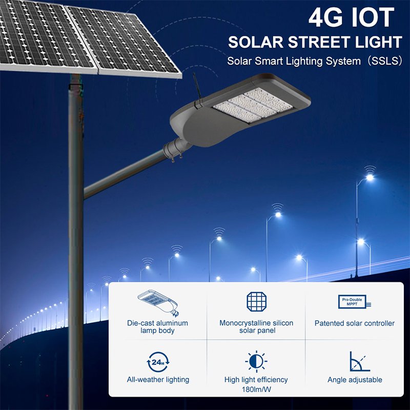 Energy Saving Road Public Lighting Street Light Waterproof Ip65 Outdoor Smd 100w 150w 200w Solar Led Street Light