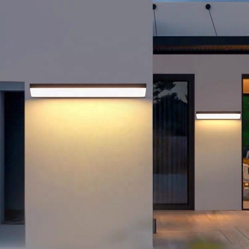 Outdoor Solar Wall Light 12W18W27W36W45W Aluminum Landscape Waterproof Garden Light