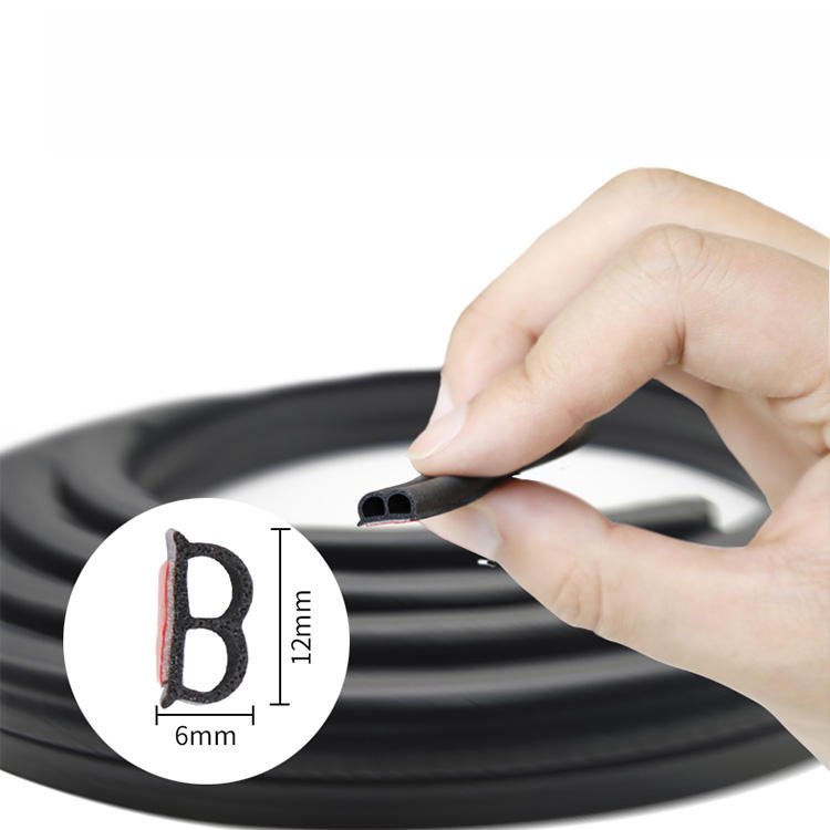 Universal Car Rubber Sealing Strip Front Windshield Seal Strip Back Adhesive
