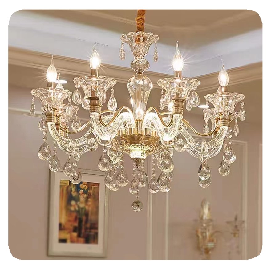 Liangte Luxury K9 French Empire Crystal Chandelier Lighting Decoration Manufacture Silver LED Glass NEW Classic Living Room 20