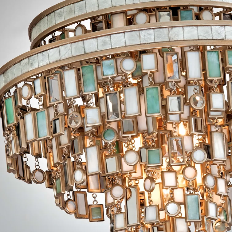 Modern Design Tiffany Creative Agate Luxury Pendant Lighting Living Room Chandelier Project Large Hotel Lobby Project Chandelier