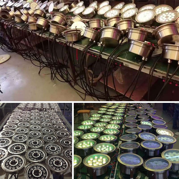 OEM IP68 6W 9W 12W 15W 18W AC/DC 12/24V Underwater Waterproof Stainless Steel LED Fountain Light