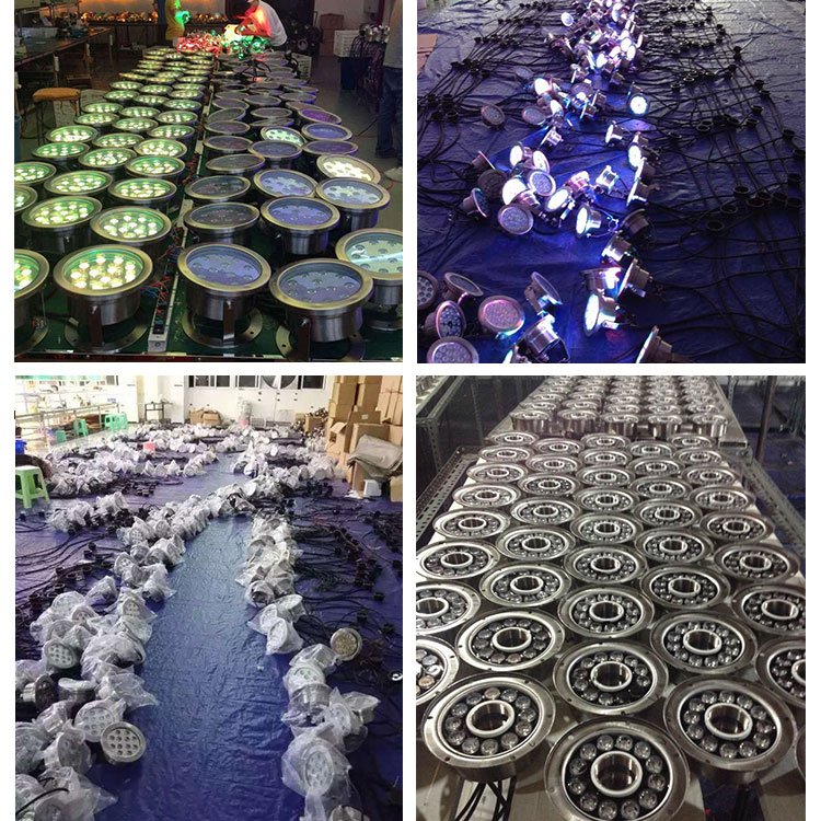 OEM IP68 6W 9W 12W 15W 18W AC/DC 12/24V Underwater Waterproof Stainless Steel LED Fountain Light