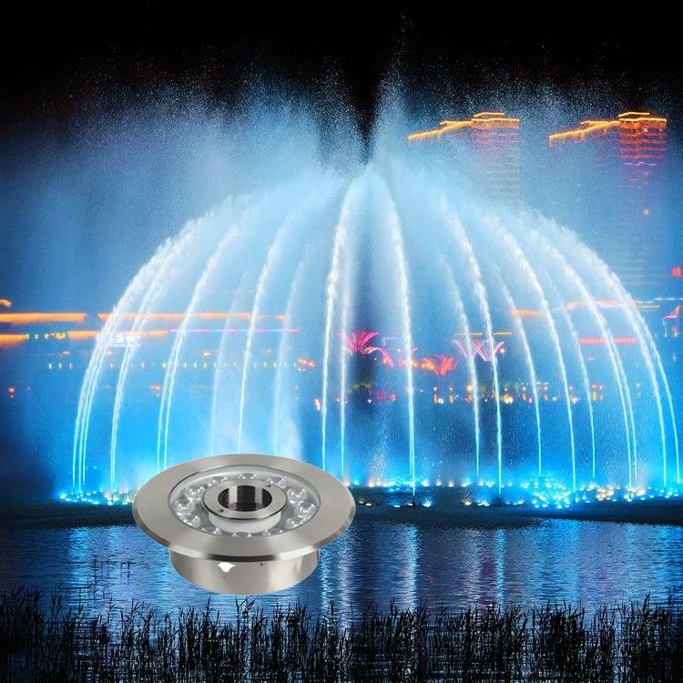 OEM IP68 6W 9W 12W 15W 18W AC/DC 12/24V Underwater Waterproof Stainless Steel LED Fountain Light