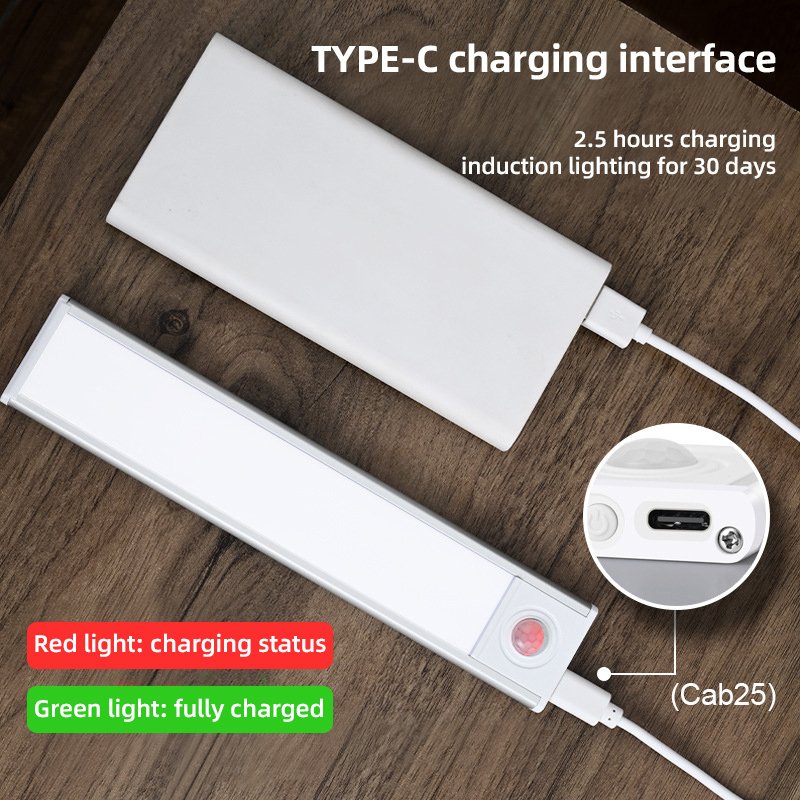 Kitchen Lighting Rechargeable Modern 5V Magnetic Wireless Motion Sensor Under Wardrobe Closet LED Light Cabinet