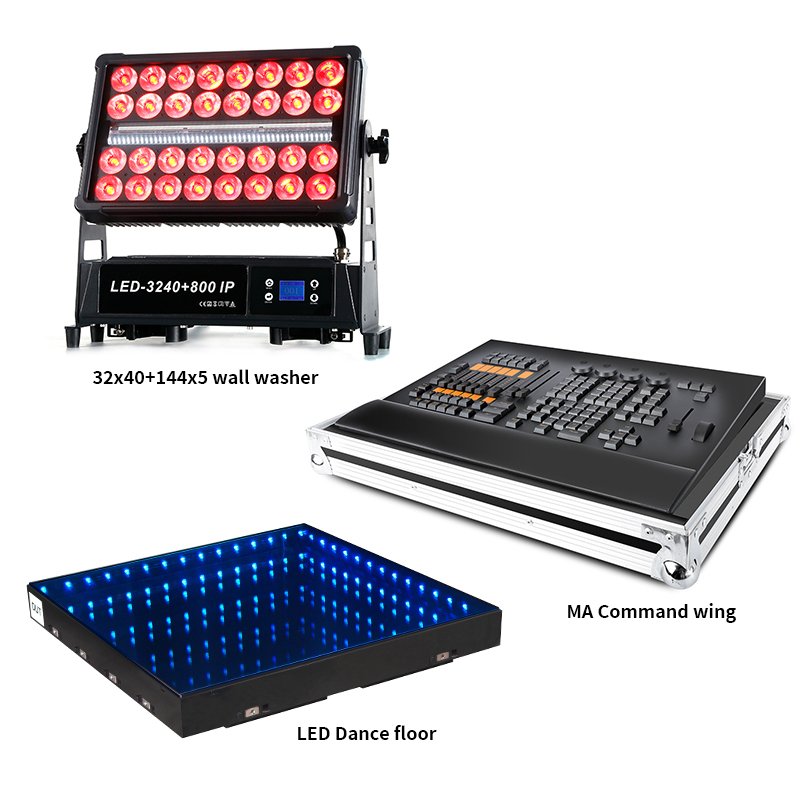 Waterproof Outdoor IP65 Marco Strobe Wash Blinder 240W 960 Flight case Stage Lights Equipment