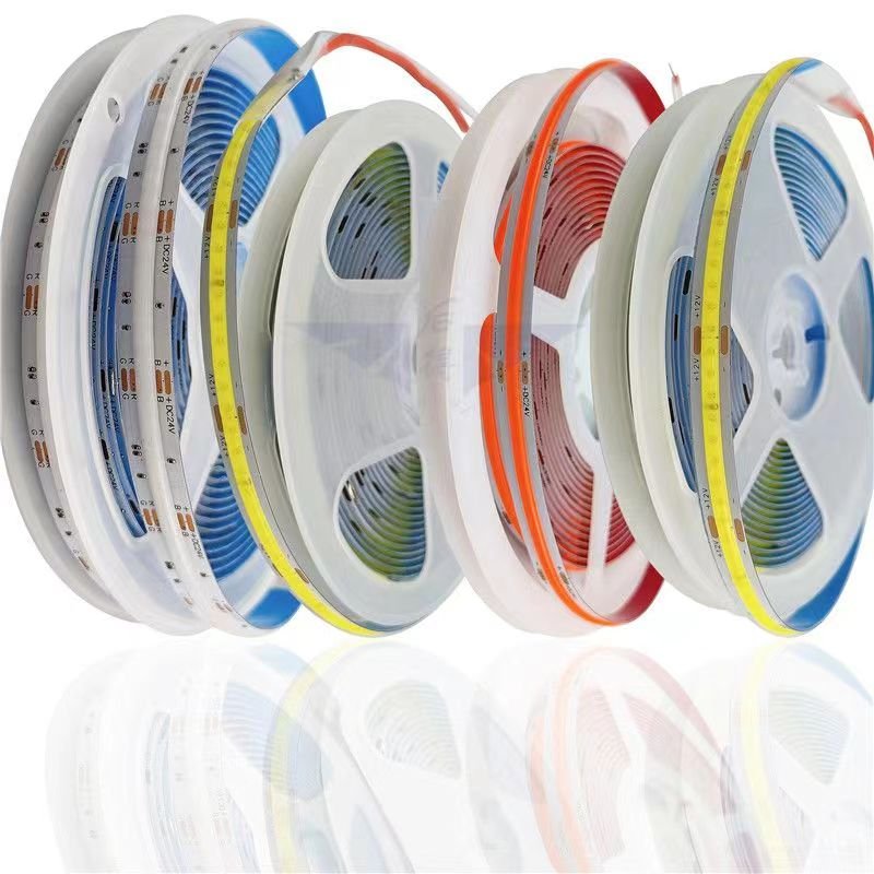 Cob Strip 12V 24V 5mm 8mm 10mm 320leds 480leds White Warm White Red Green Bule pink Yellow High Bright Flex Cob Led Light Strip