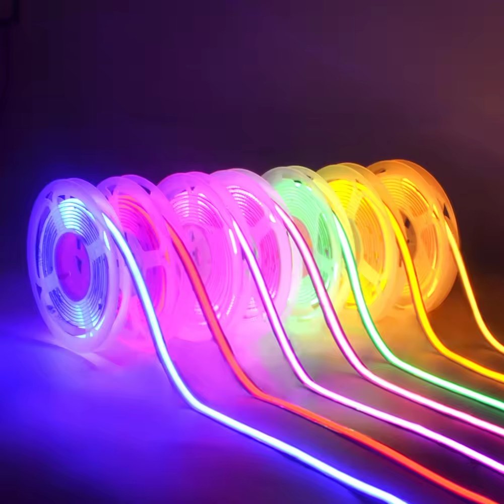 Cob Strip 12V 24V 5mm 8mm 10mm 320leds 480leds White Warm White Red Green Bule pink Yellow High Bright Flex Cob Led Light Strip