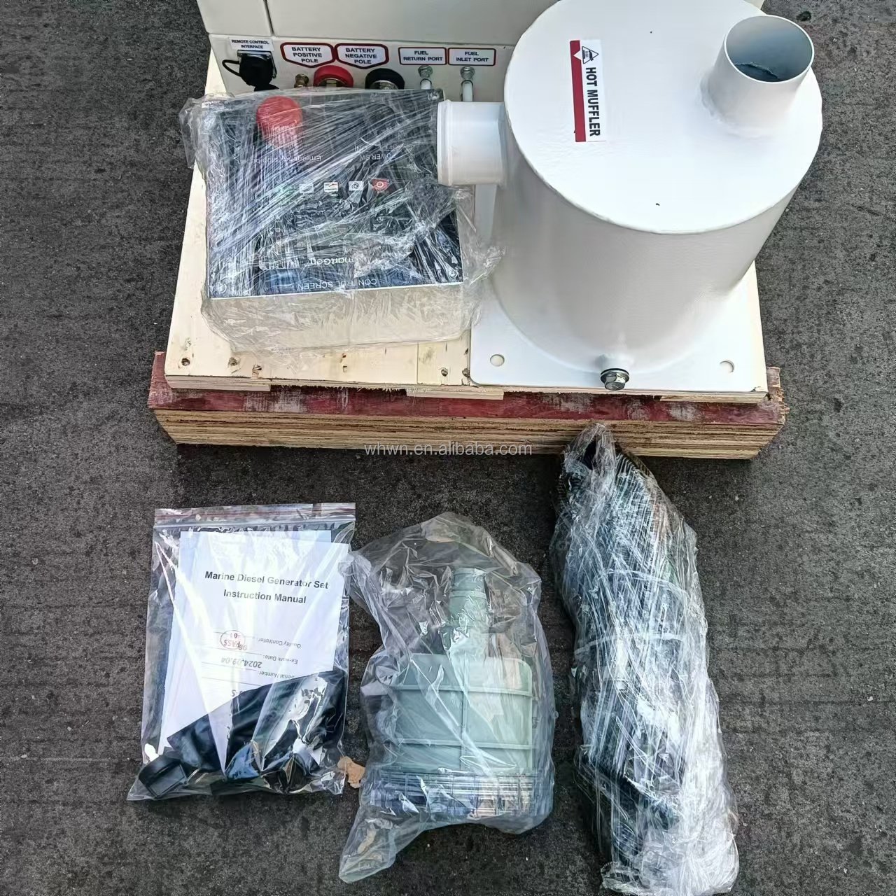 Mini Silent 3KW 5KW 6KW Ship Marine Diesel Generator Set Single Phase Sea Water Cooled Generator 6KVA for Boat Yacht