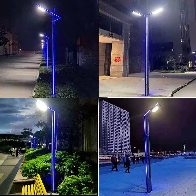 Zhongshan Factory Wholesale LED Street Lights, High Pole Garden Lights 30W, 50W, 60W, 100W Landscape LED Column Top Lights