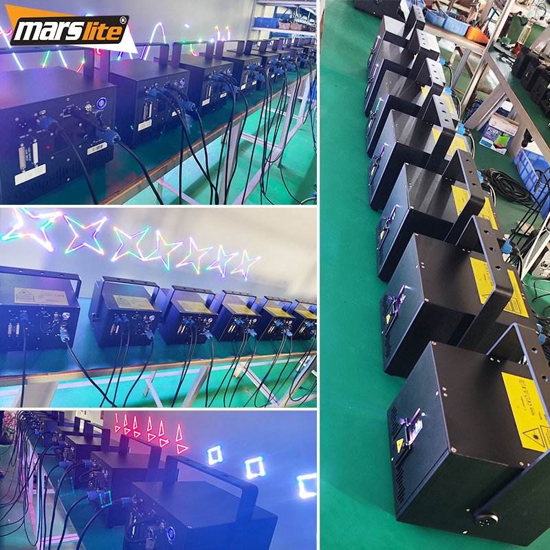 Marslite 10w RGB Laser Light Show Stage Projector Animation Laser Disco Dj Light 3d Ilda 10 Watt Laser Lights Lazer