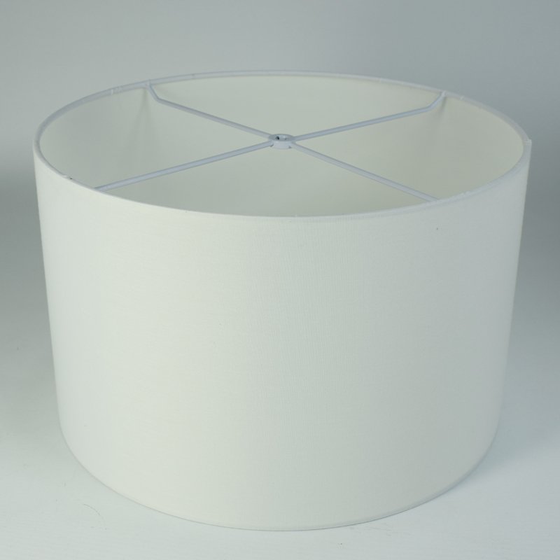 Custom Table Spider Washer Drum White Handmade Linen Lamp Shade
