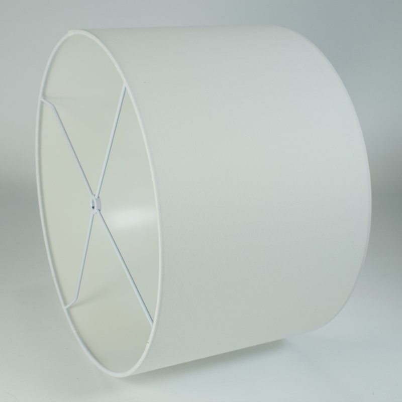 Custom Table Spider Washer Drum White Handmade Linen Lamp Shade