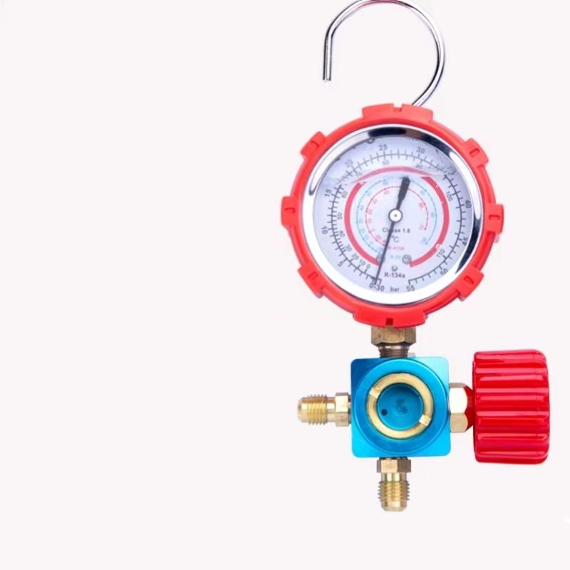 Single Manifold Gauge One Way Pressure R410a Manifold Set Hvac Tools air Conditioning Refrigerant R410A R134A Pressure Gauges