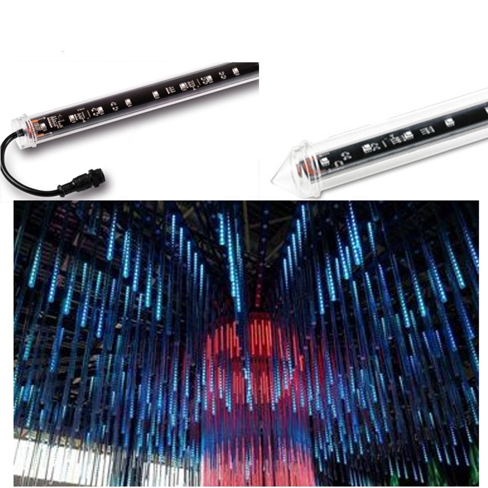2025 Hot Selling LED Pixel Tubes DMX512 RGB 3D LED Night Light LED Tube Meteor Lighting for Club Stage