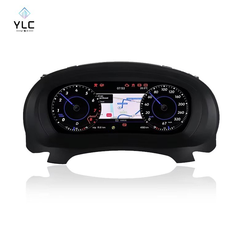 YLC Linux System 1920*720P LCD Dashboard Display Auto Meter Instrument Digital Cluster for Audi A4 B8 A5 2008-2016