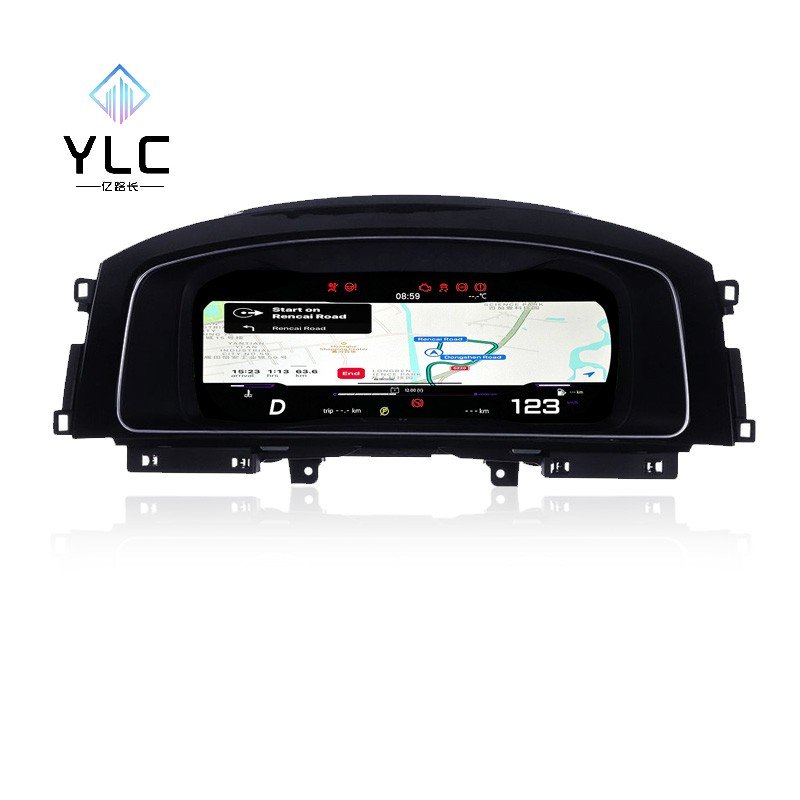 YLC Linux System 1920*720P LCD Dashboard Display Auto Meter Instrument Digital Cluster for Audi A4 B8 A5 2008-2016