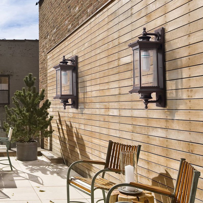 Modern Style LED Wall Mount Fixture Decorative Outdoor Lighting Waterproof Garden Wall Light Lamps