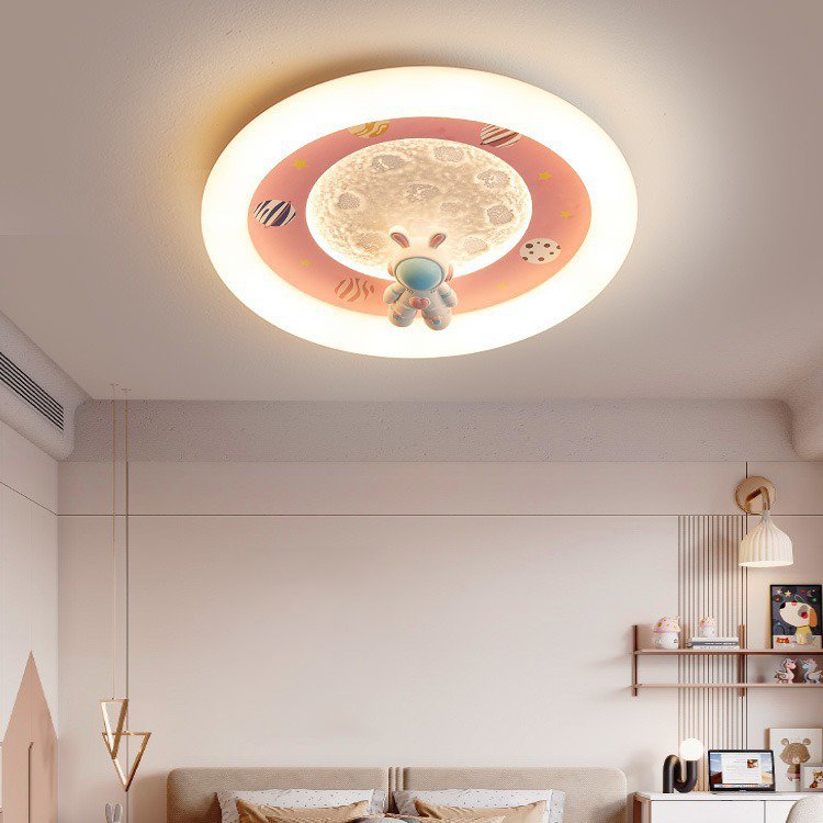 50cm 68W 3CCT Dimmable Eye protection Children's Room Ceiling Light Boys and Girls Bedroom Cartoon Astronaut LED Ceiling Lamp