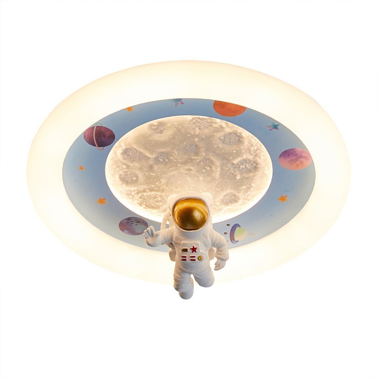 50cm 68W 3CCT Dimmable Eye protection Children's Room Ceiling Light Boys and Girls Bedroom Cartoon Astronaut LED Ceiling Lamp