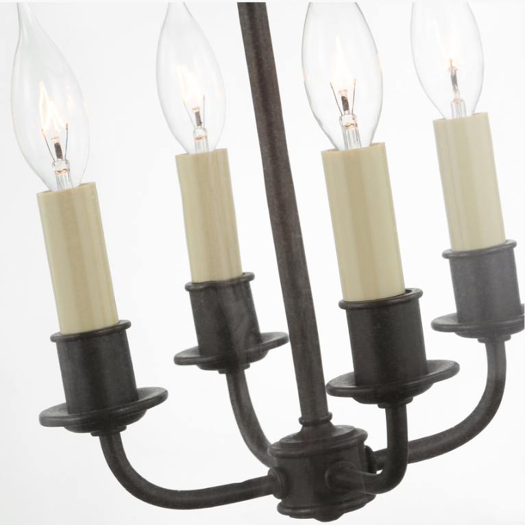 American Country Style Bell Glass Lampshade Chandelier Retro Villa Living Room Kitchen Island Home Decoration Pendant Light