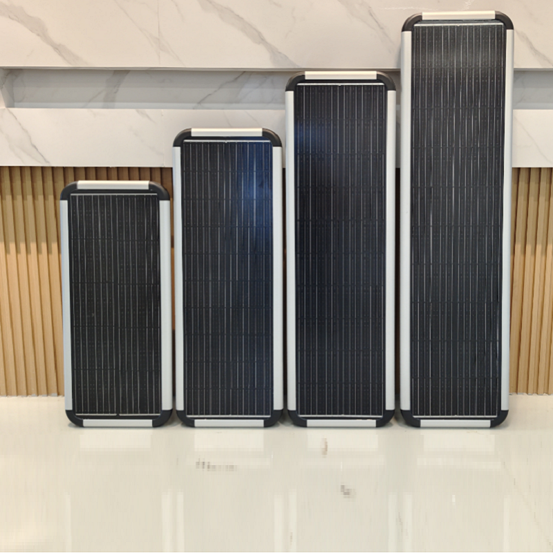 11000LM Streetlight Outdoor Project 120AH Integrated Road Lamp Engineering All in One Outdoor LED Solar Street Light