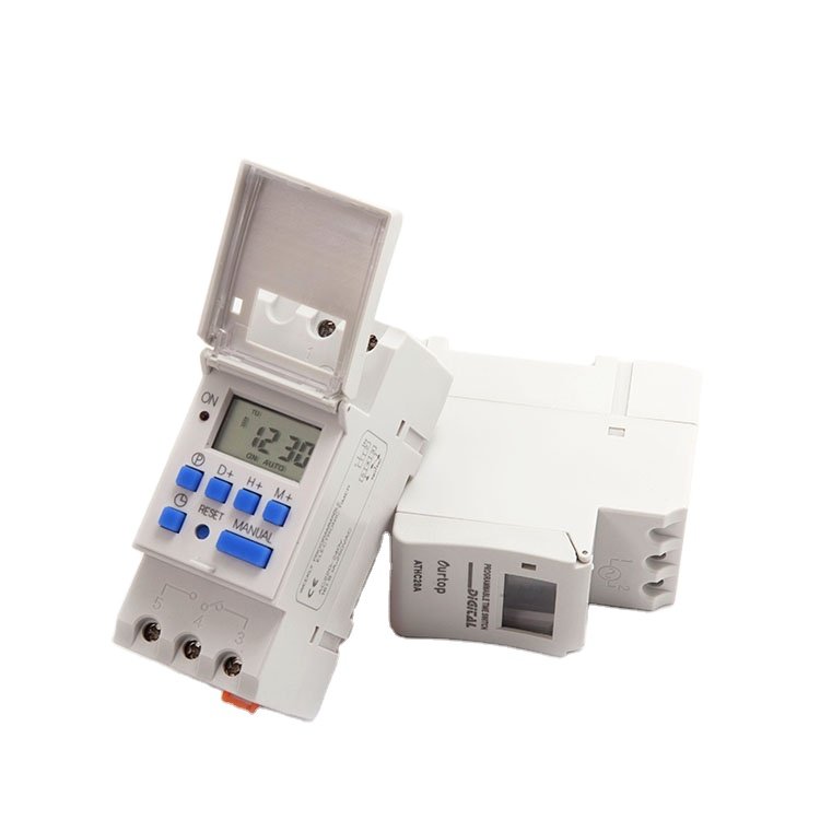 Hot Selling ATHC15A Din Rail Mount Timer Relay Daily AUTO Programmable Timer Switch Digital
