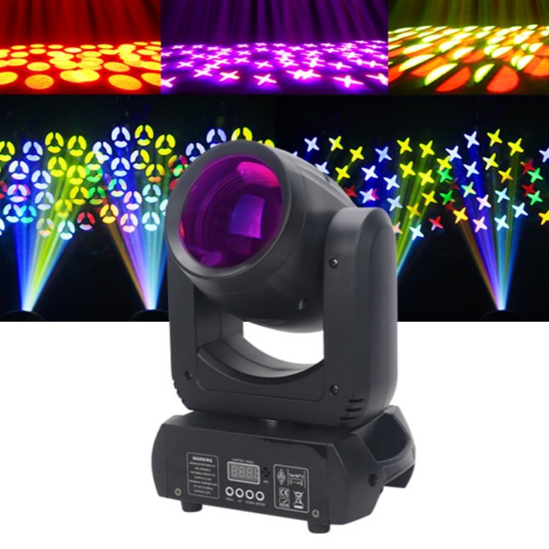 Rainbow Effect 150 W Led Beam Moving Head Light Gobo DJ Disco LED Stage Lighting for Club Party Wedding Bar