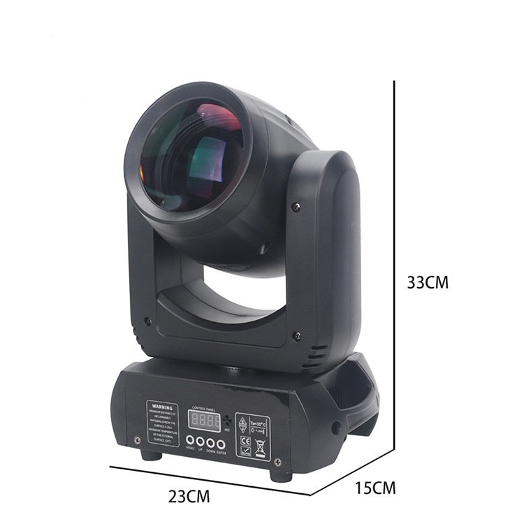 Rainbow Effect 150 W Led Beam Moving Head Light Gobo DJ Disco LED Stage Lighting for Club Party Wedding Bar