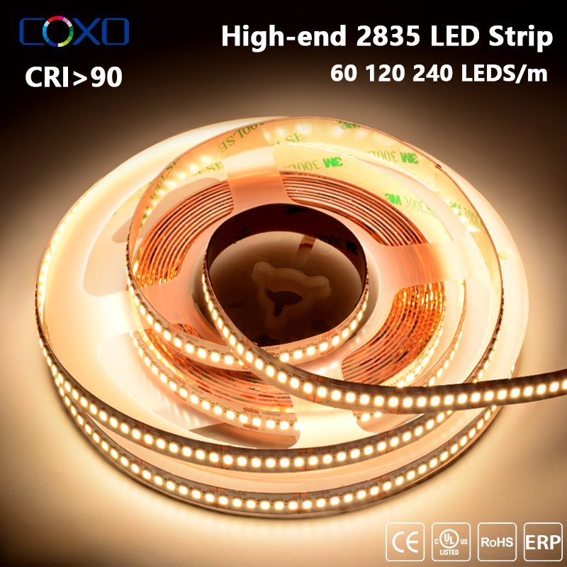 COXO Led Strip Lights 2835 5 Years Warranty 6000k 4000k 3000k Ra92 Smd2835 120 Smd 240 2835 Led Strip Light