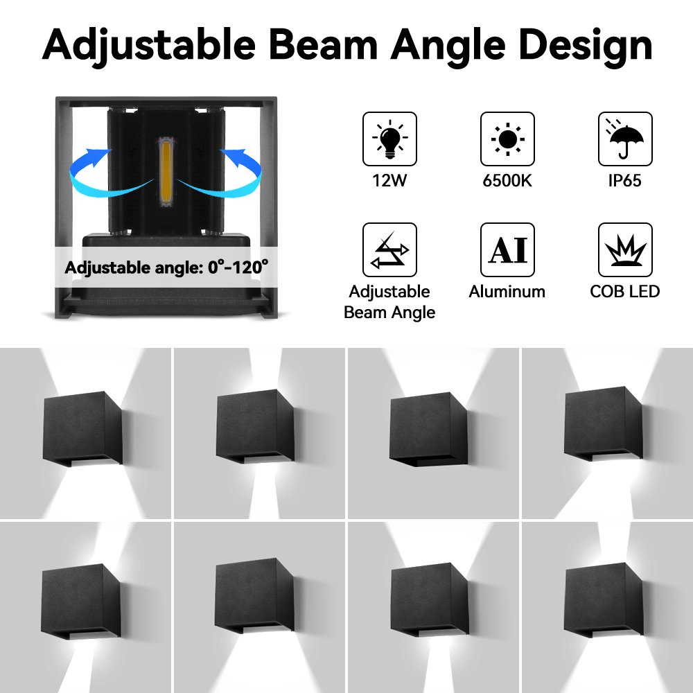 High Quality IP65 Cube up Down Wall Light/Outdoor Indoor Waterproof Decor Garden Porch Led Wall Light Led Wall Lamp/Wall Lamps