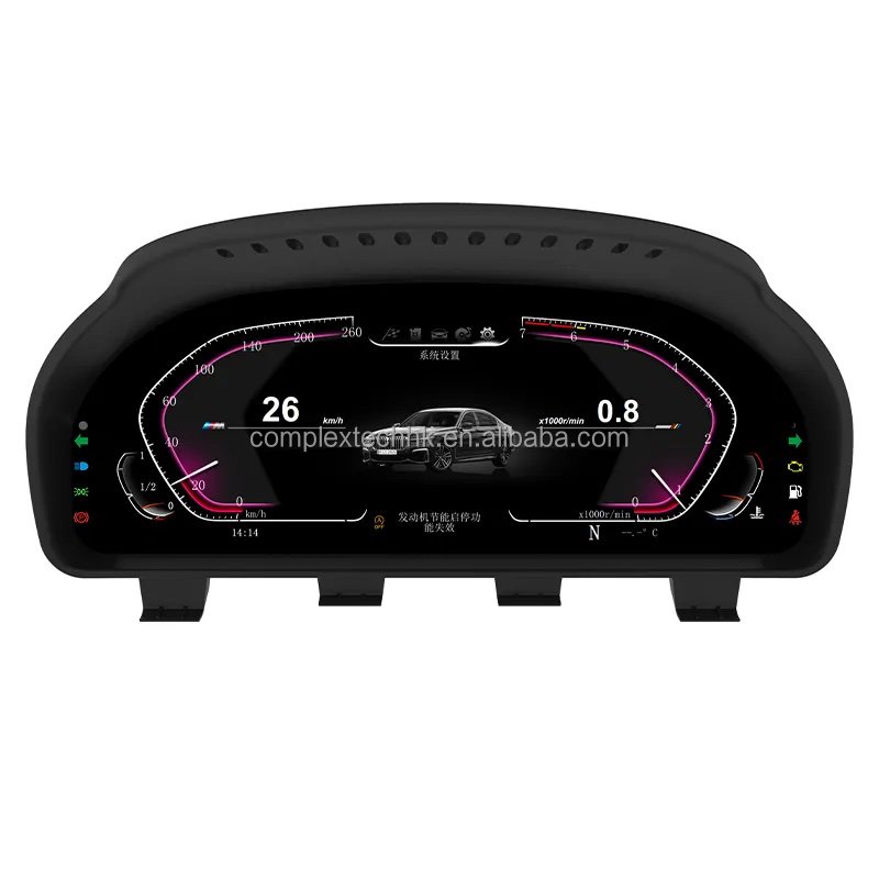Car Smart LCD Dashboard Speedometer Multimedia Dashboard for AII BMW