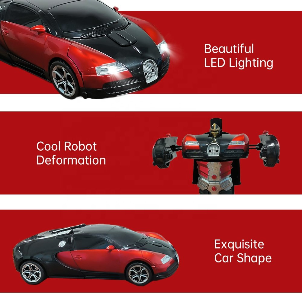 AiJH 1:18 2.4ghz RC Deformation Car Carro De Juguete Rc Auto Four Wheel Drive 2 In1 Remote Control Sports Car Model Rc Car