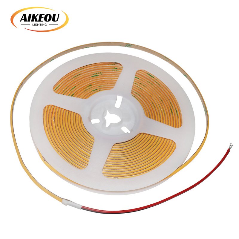 Hot Sale Cob LED Strip 384 LED/meter 3000 4500K 6500K Monochrome 12v 24v Flexible Cob Uniform Light Strip