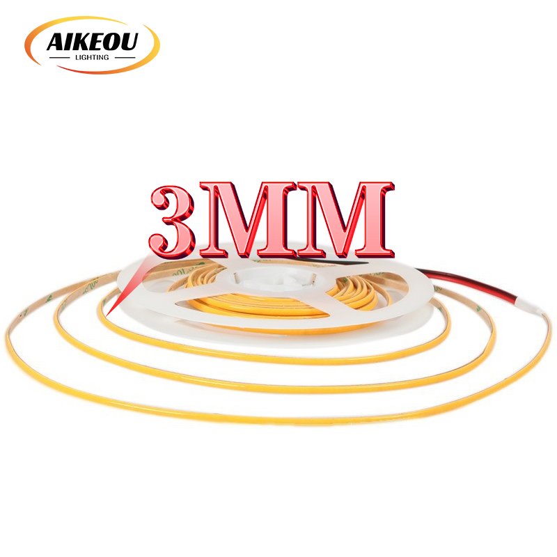 Hot Sale Cob LED Strip 384 LED/meter 3000 4500K 6500K Monochrome 12v 24v Flexible Cob Uniform Light Strip