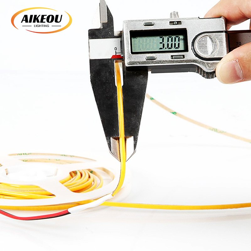 Hot Sale Cob LED Strip 384 LED/meter 3000 4500K 6500K Monochrome 12v 24v Flexible Cob Uniform Light Strip