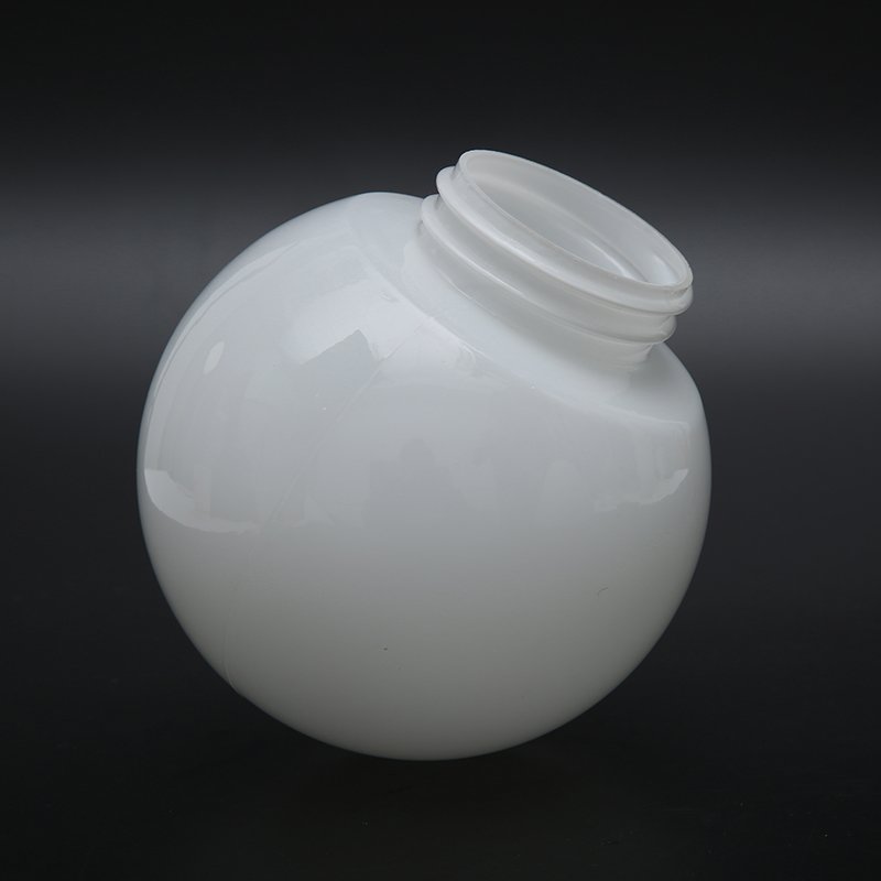 Globe Light Bulb Cover Lamp Shade Screw Glass Custom Made White White Carton Glass Lampshade HY Undercounted Light Frosted Glass