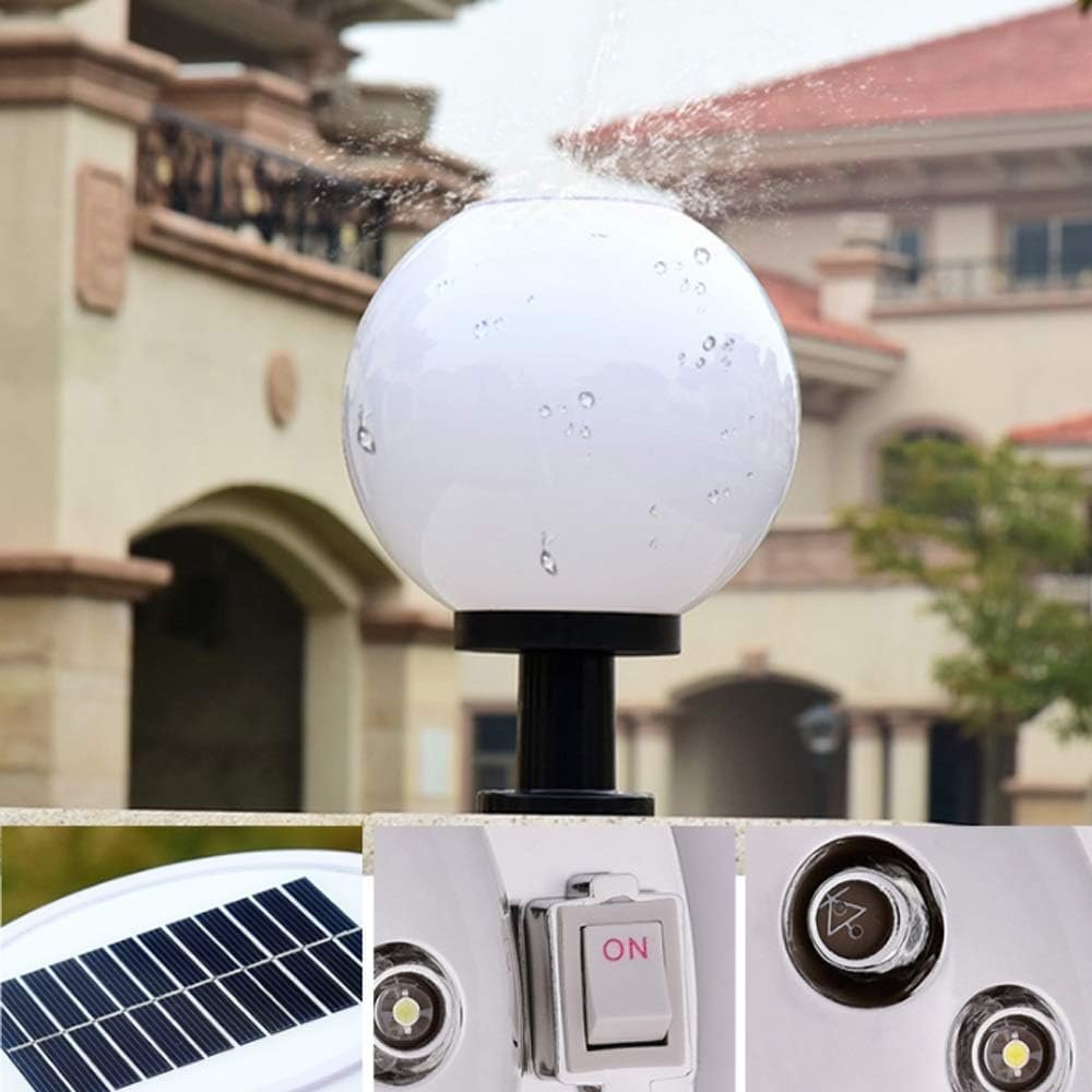 LED Solar Patio Landscape Pillar Light DC Electric Courtyard Decoration Outdoor Garden Courtyard High Brightness IP65 Waterproof