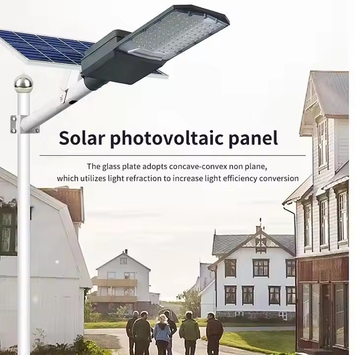 Manufacturer Free Design 100w 200w Aluminum IP65 Waterproof Outdoor Split Street Lamp All in Two Led Solar Street Light