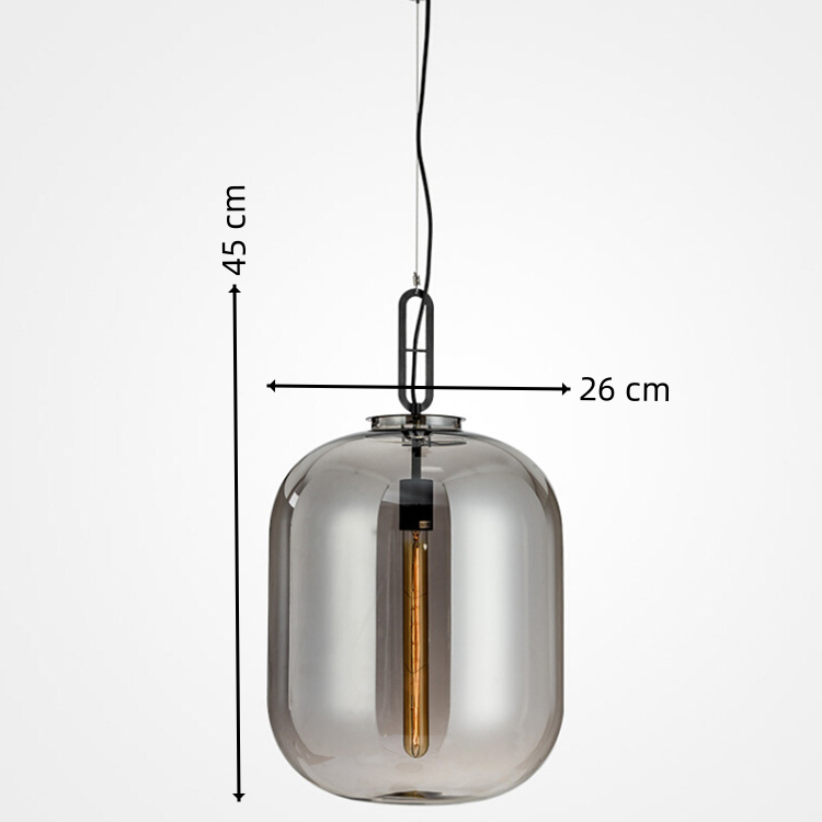 Contemporary Designer Fancy Hand Blown Glass Hanging Light Italian Modern Art Unique Home Pendant Lamps for Bedroom Living Room
