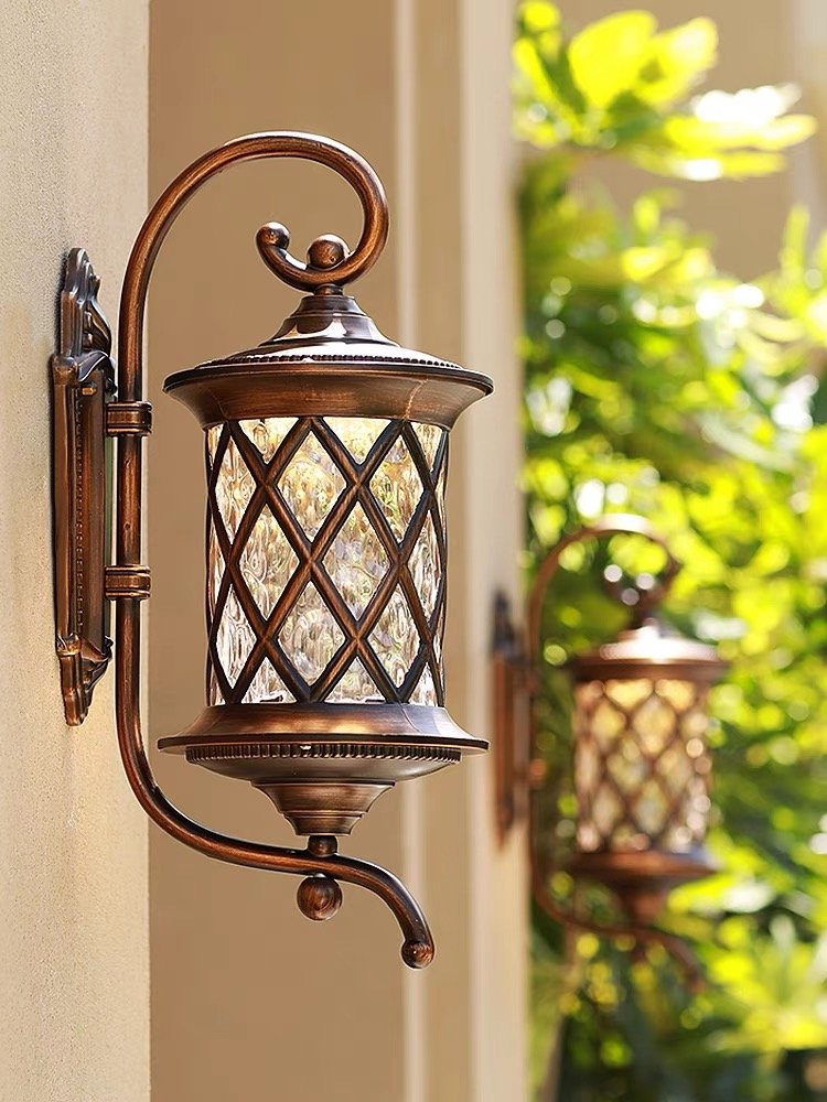 European Style Garden Villa Luxury Wall Lamp Creative Staircase Gate Corridor Balcony Courtyard Lamp