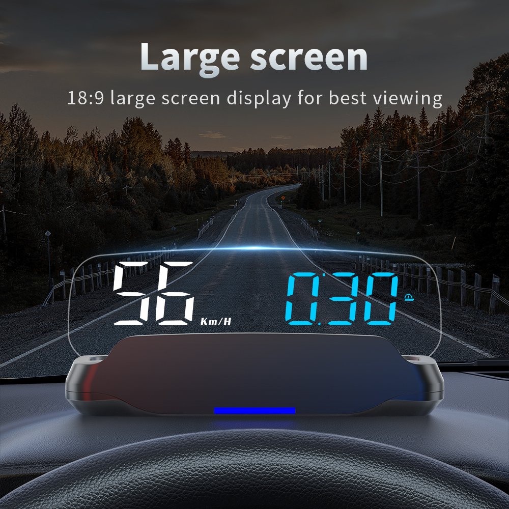 New Popular C7 GPS Speedometer Display with Clock Compass Head-Up HUD Mirror for Cars Auto Parts
