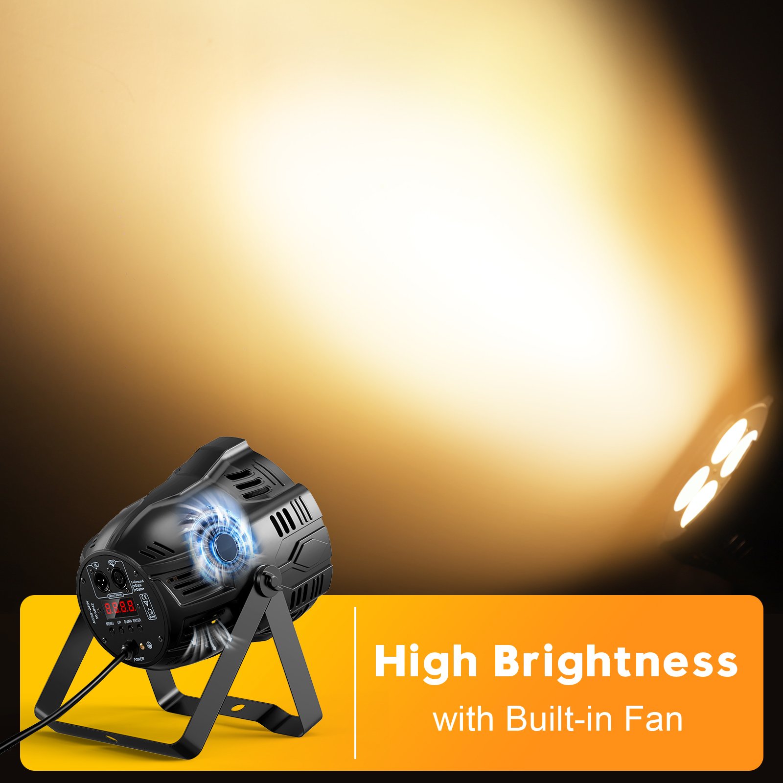 4*50w Cold Warm White Par Lights for Bar Disco Club Dj Stage Lighting With LED High Brightness COB Light