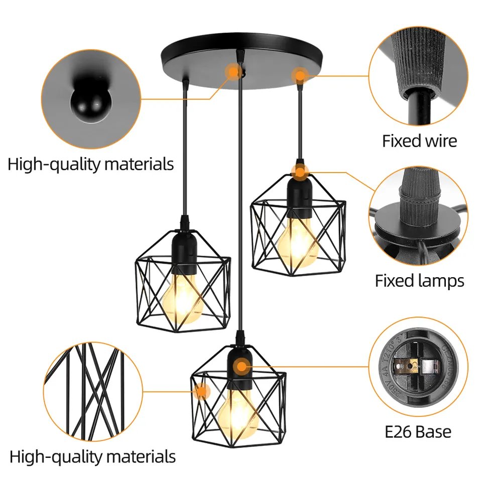 Metal Vintage Light Decoration Indoor Loft Iron Decor Rustic Hanging Light,Pendant Lamp/Vintage Pendant Light/Pendant Lighting