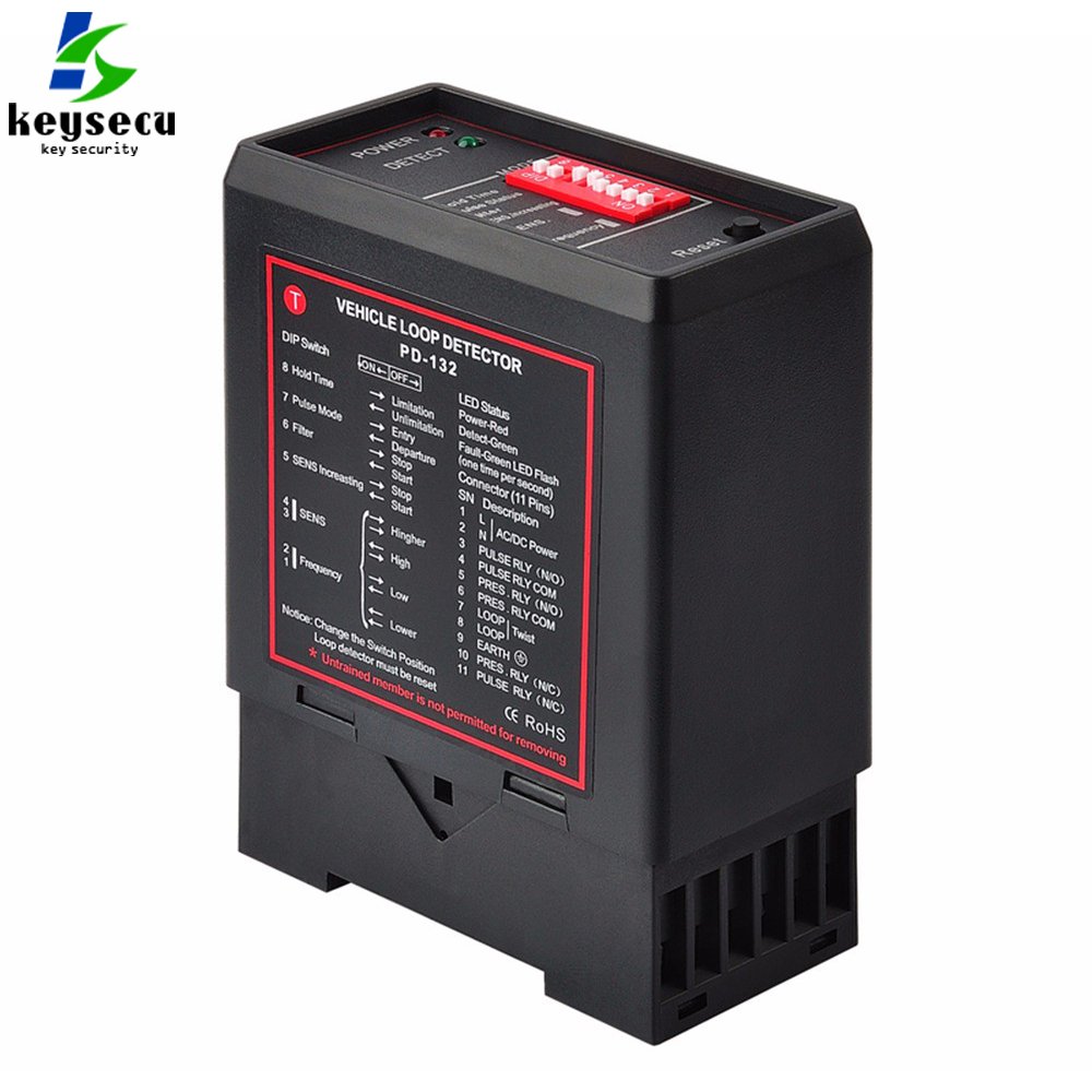 PD132 Parking System Driveway Car Auto Inductive Traffic Single Channel One Relay Vehicle Loop Detector Sensor for Barrier Gate