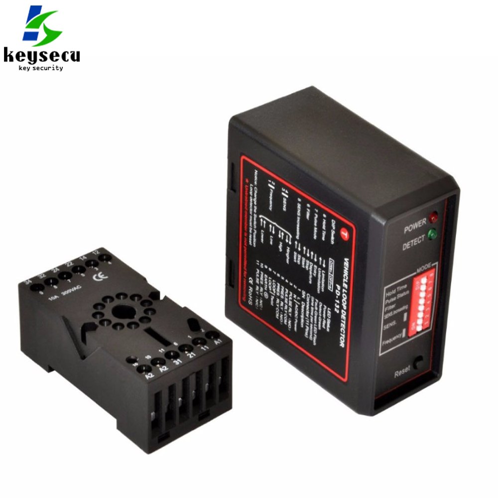 PD132 Parking System Driveway Car Auto Inductive Traffic Single Channel One Relay Vehicle Loop Detector Sensor for Barrier Gate