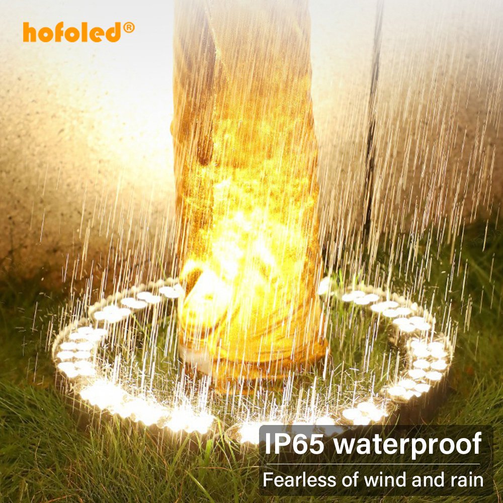 Hot Selling Decorative Pillar Lighting Palm/Coconut Trunk Tree Hoop Lamps LED Outdoor Tree Spotlight Column Tree Ring Light